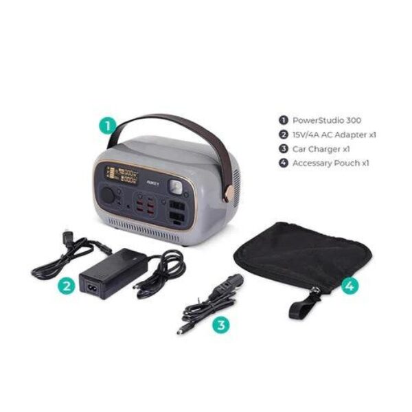 AUKEY Power Station Portable 82.500 mAh PD QC 3.0 400W 297Wh Power Studio ( 240V ) PS-RE03