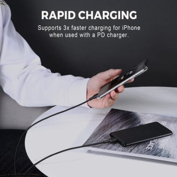 AUKEY Kabel Charger USB-C to Lightning MFI CB-CL1 Braided Nylon 1.2M