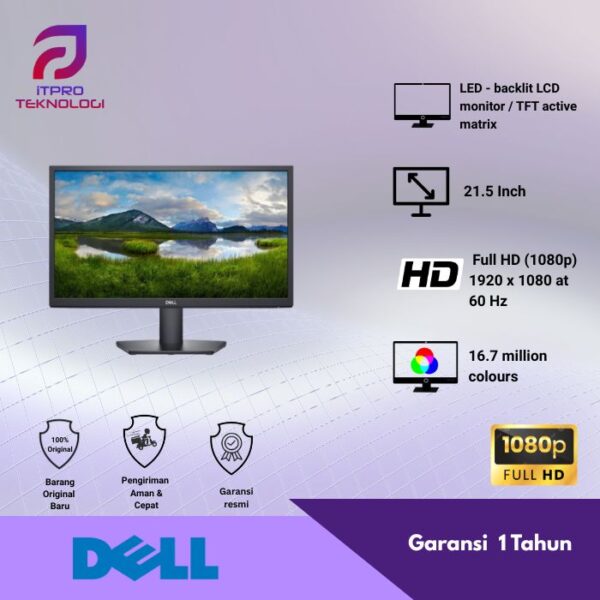 Monitor Dell SE2222H, 21.5 Inch FHD / 60Hz
