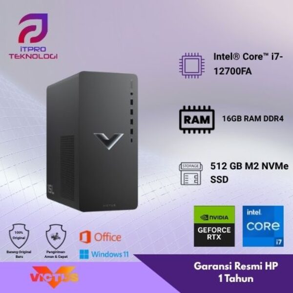 PC HP Victus TG02 - 0028D, Core i7 - 12700F, 16GB, 512GB SSD + 2TB HDD, Nvidia RTX3060 12GB, Win 11 Home + OHS2021