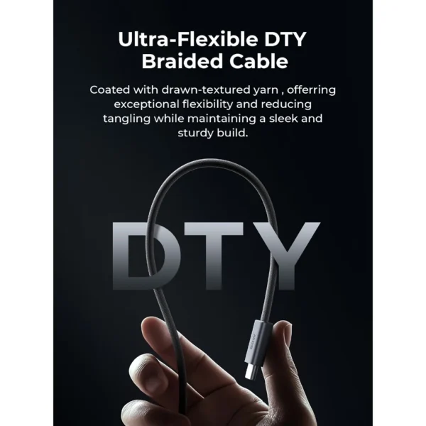 AUKEY CB-DCC061 Kabel Charger DTY Braided USB C To C Fast Charging Up To 60W 1 Meter Cable - Gambar 3