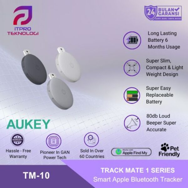 AUKEY Smart Mini AirTag Bluetooth Tracker For Apple Track Mate 1 Series TM-10