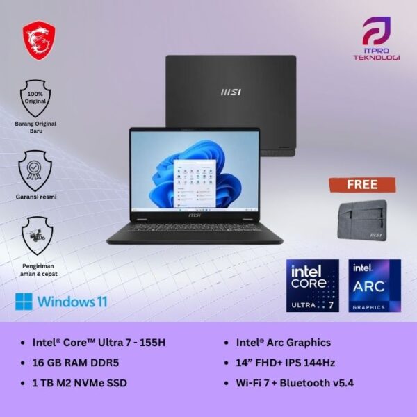 MSI Thin 15 B12UCX (9S7-16R831-2401) Gray, Core i5 - 12450H, 8GB, 512GB SSD, Nvidia RTX2050 4GB, 15.6″ FHD 144Hz, Win 11 Home