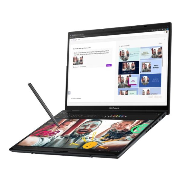 Asus Zenbook Duo (UX8406MA-OLEDS711) Inkwell Grey, Intel Core Ultra 7 - 155H, 16GB, 1TB SSD, Arc Graph, 14″ 3K Touch, Win 11 Home + OHS 2021 - Gambar 9
