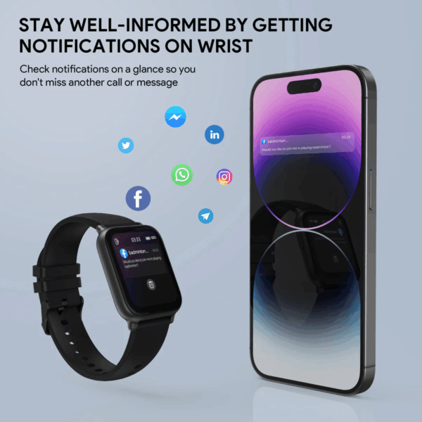 AUKEY SmartWatch 1 Pro Water Proof IP68 With Bluetooth Call AK SW-1P - Gambar 11
