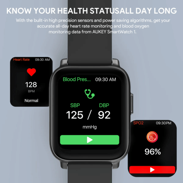 AUKEY SmartWatch 1 Pro Water Proof IP68 With Bluetooth Call AK SW-1P - Gambar 13