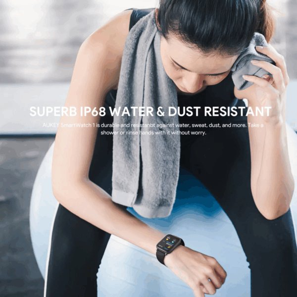 AUKEY SmartWatch 1 Pro Water Proof IP68 With Bluetooth Call AK SW-1P - Gambar 15