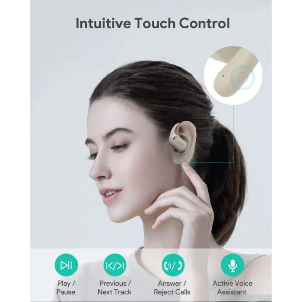 AUKEY Open Ear True Wireless Series Bluetooth With App Control IPX4 EP-S1 - Ivory - Gambar 7