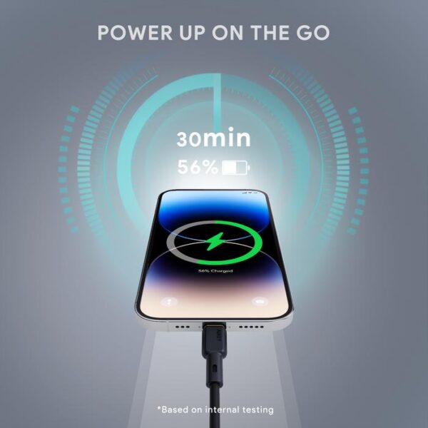 AUKEY Kabel Charger USB-C to Lightning MFI 1.8 Meter Fast Charging Silicone Material CB-SCL2