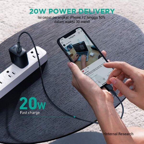 AUKEY Charger Type C 20W PA-F1S-BK PD 3.0 Fast Charging