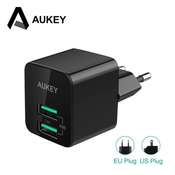 AUKEY Charger Dual Port USB A 12W PA-U32-BK