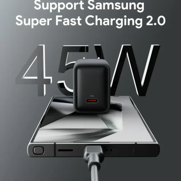 AUKEY Charger Type C 45W GAN III PD 3.0 PPS Super Fast Charging Comet 45W Series PA-C2