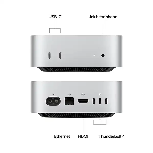 Mac Mini M4 (MU963ID/A) Silver, 14-core CPU, 32-core GPU, 36GB, 512GB SSD, MacOS
