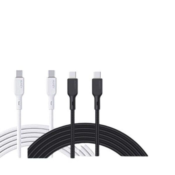 AUKEY Kabel Charger Type-C CB-KCC101 Braided Nylon USB-C to USB-C 1M