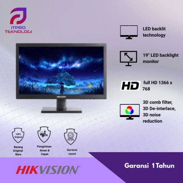 Monitor Hikvision 18.5-inch [DS-D5019QE-B]