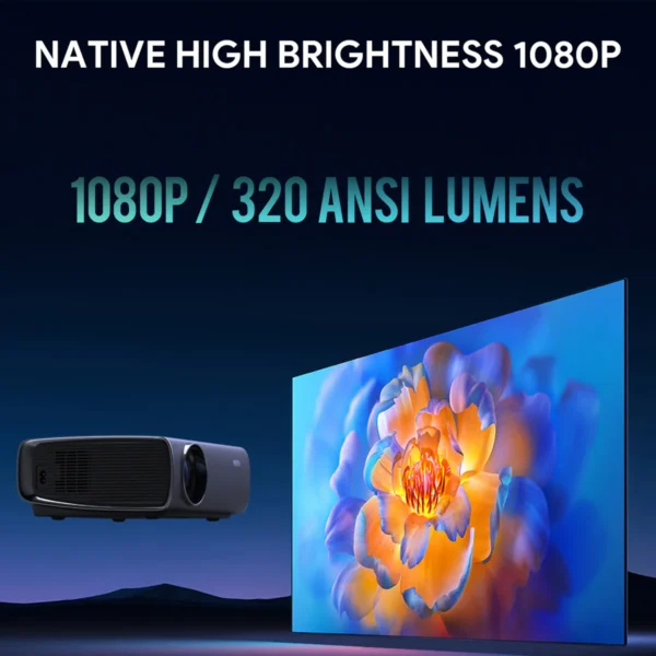 AUKEY Mini Andorid 9.0 Projector LED Full HD 1080P 320 Ansi RD-870S - Gambar 11