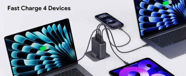 AUKEY Charger Type C 140W GAN III PD 3.0 PPS Super Fast Charging Comet Mix 4 140W Series PA-C6 - Gambar 11