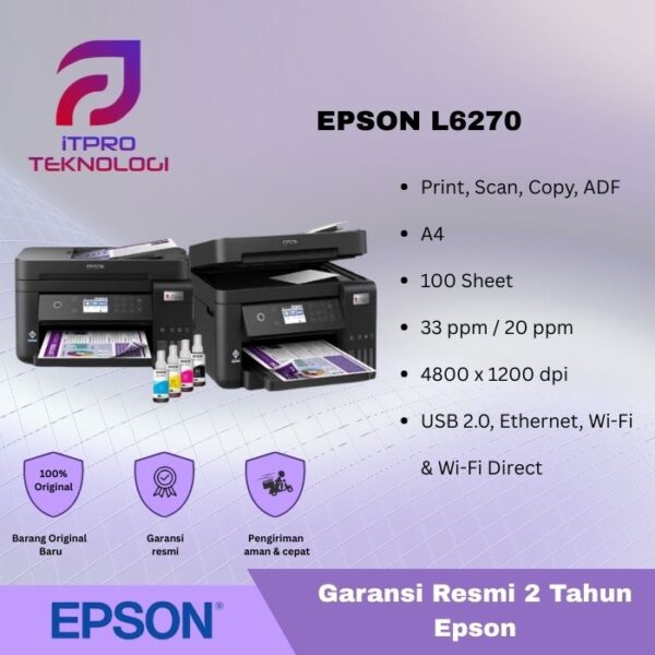 Printer Epson EcoTank L6270 duplex, wifi, adf