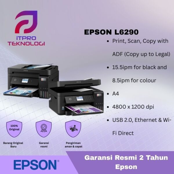 PRINTER EPSON L6290 (PRINT, SCAN , COPY F4, FAX, WIFI,DUPLEX)