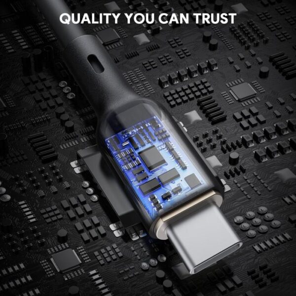 AUKEY Kabel Charger C To C 240W Super Fast Charging Silicone Material 1 Meter CB-SCC241 - 1 Meter - Gambar 3