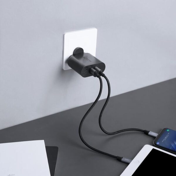 AUKEY Charger Dual Port USB A Quick Charge 3.0 36W PA-T16 Black - Gambar 3