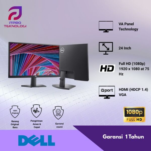 Monitor Dell SE2422H [24 Inch FHD / 75Hz / AMD FreeSync]