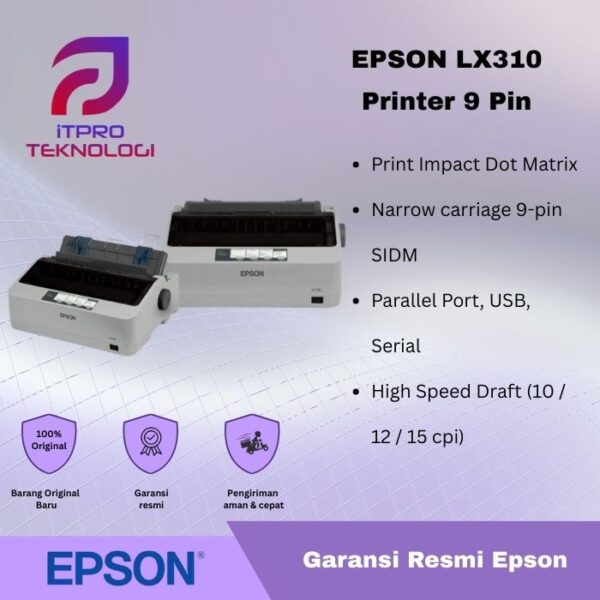Epson LX-310 Dot Matrix Printer 9 pin