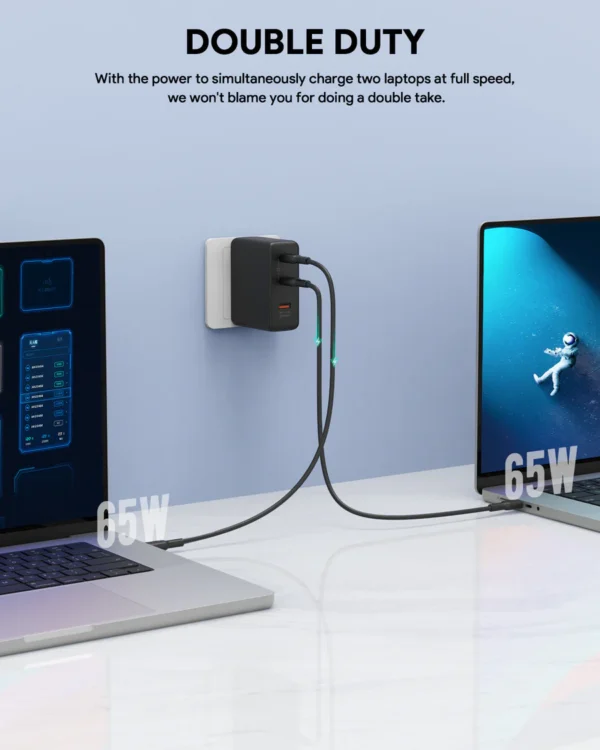 AUKEY Charger Multi Port Type C 140W GAN PD 3.1 Fast Charging PA-B7O - Gambar 4