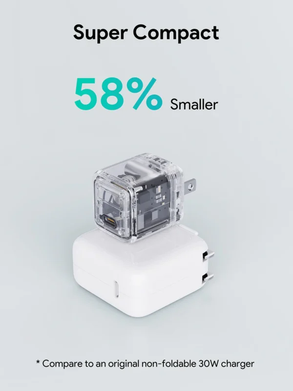 AUKEY Charger Type C 30W GAN III PD 3.0 PPS Super Fast Charging Comet 30W Series PA-C1 - Gambar 4