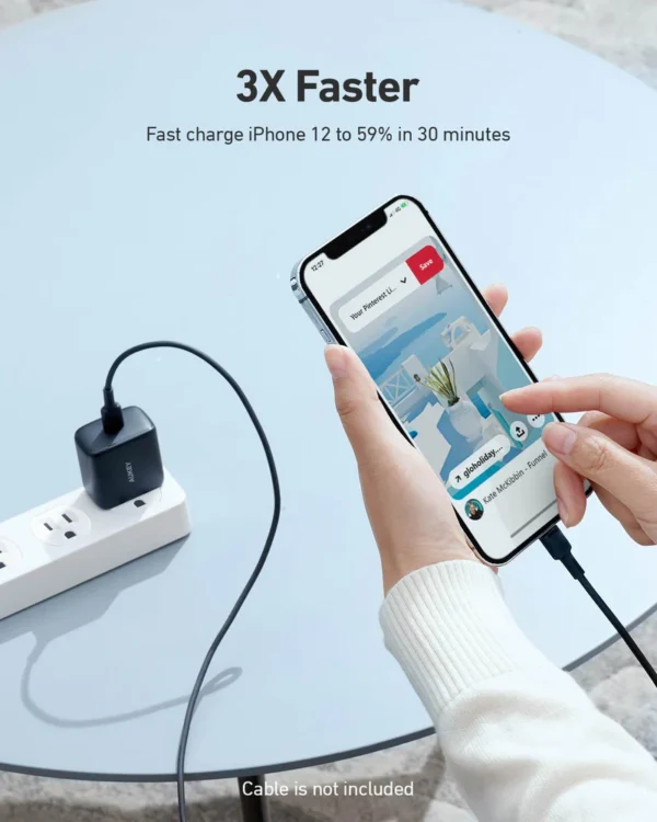 AUKEY Charger Port USB C 20W PA-R1-BK - Gambar 4