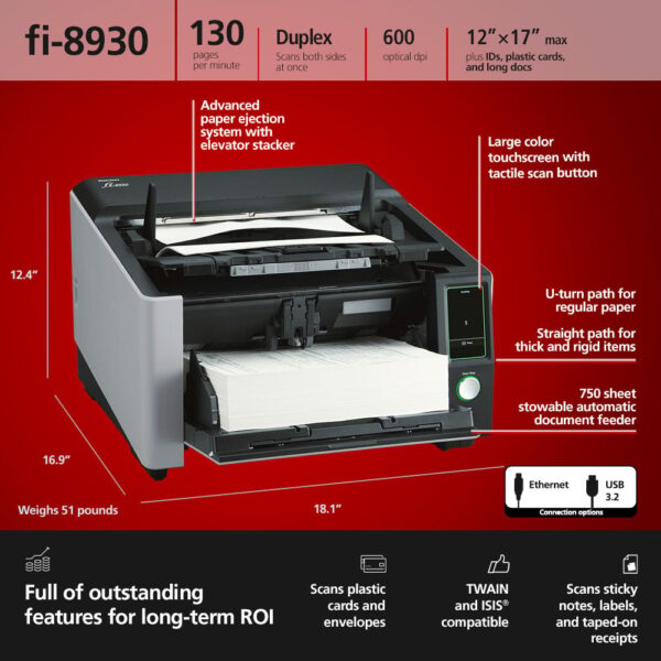 Scanner Ricoh fi-Series fi-8930 - Gambar 5