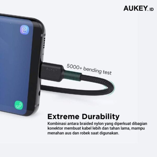 Aukey CB-CMD39 Kabel Charger Type A to C 0.3m+1m+2m+3m - Gambar 5