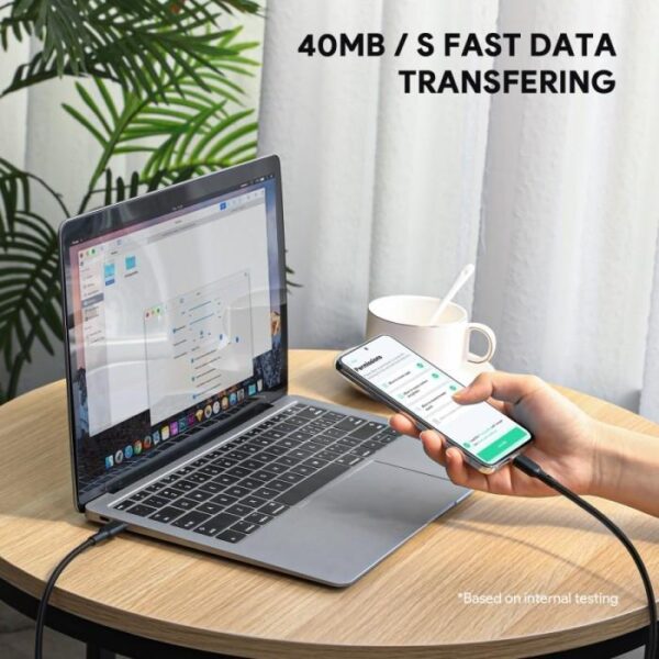 AUKEY Kabel Charger Type-C CB-KCC101 Braided Nylon USB-C to USB-C 1M - Gambar 5