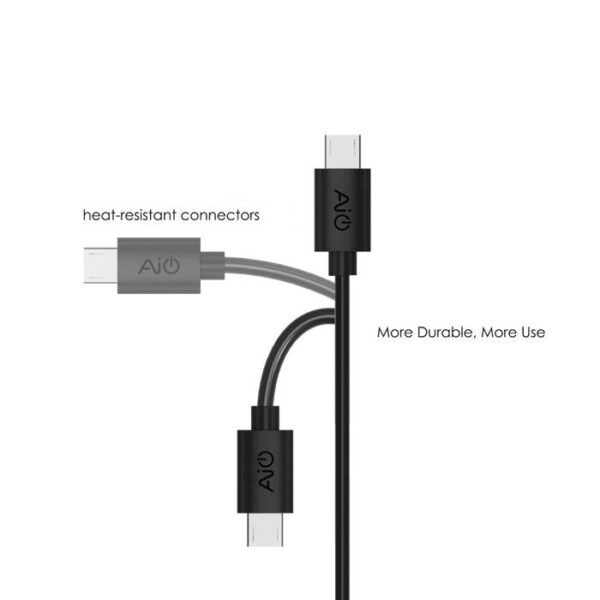 AUKEY Kabel Charger (5pcs) USB A To Micro PVC CB-D5 Black 3A - Gambar 6