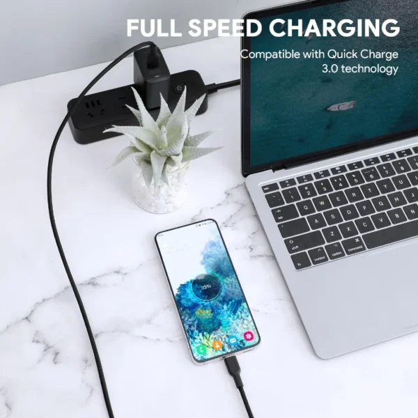 AUKEY Kabel Charger Type-C CB-NAC2 Braided Nylon USB-A to USB-C 1.8M - Gambar 6