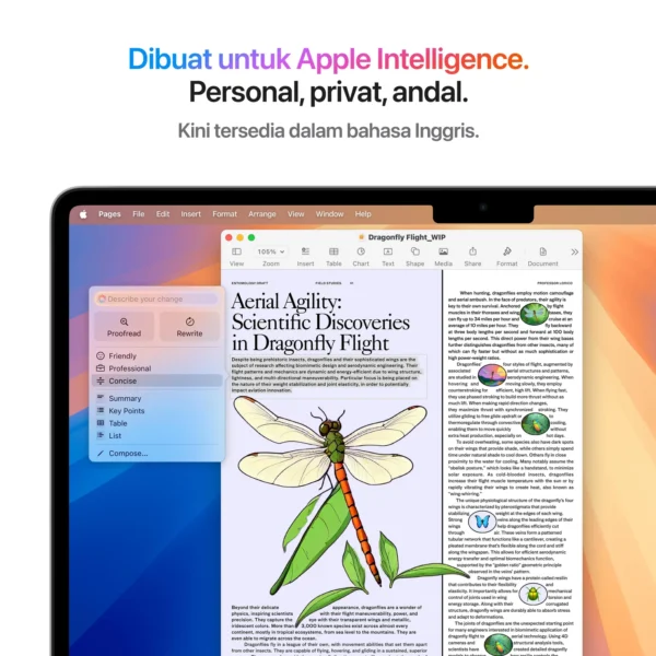 MacBook Air (MC654ID/A) Silver, 13 Inch, 10 core CPU, 10 core GPU, 24GB, 512GB SSD IPS, macOS - Gambar 7