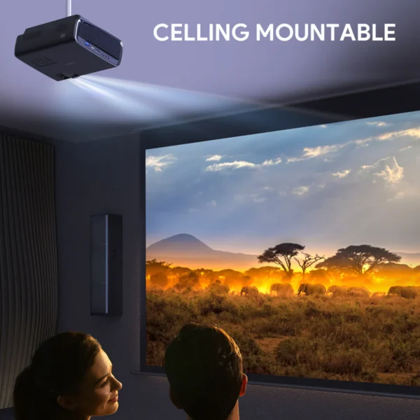AUKEY Mini Andorid 9.0 Projector LED Full HD 1080P 320 Ansi RD-870S - Gambar 9