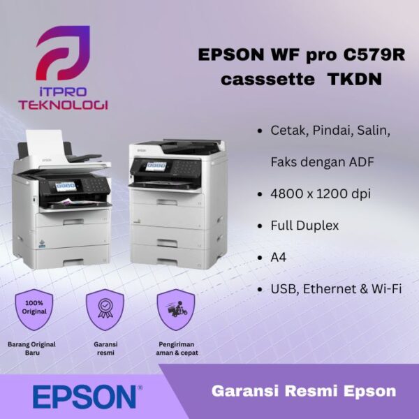 Printer Inkjet Epson WF pro C579R + casssette TKDN