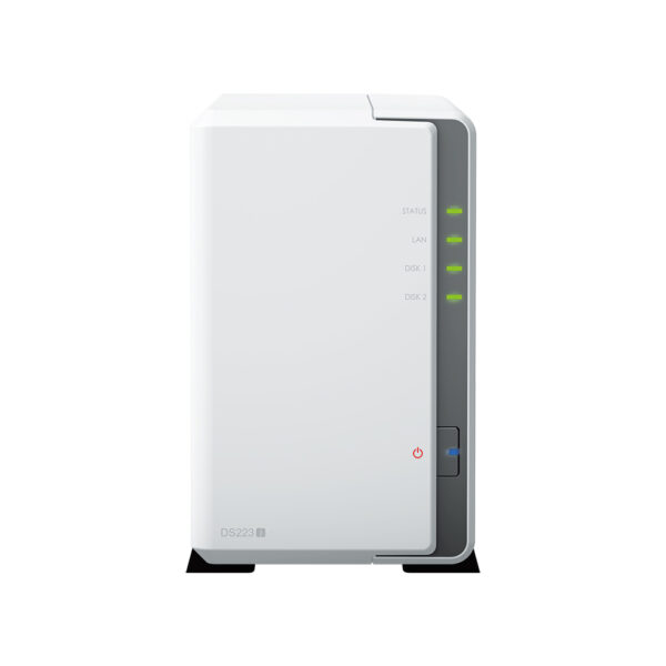 Synology Diskstation DS223J 2 Bay Server Personal Cloud NAS Storage Realtek